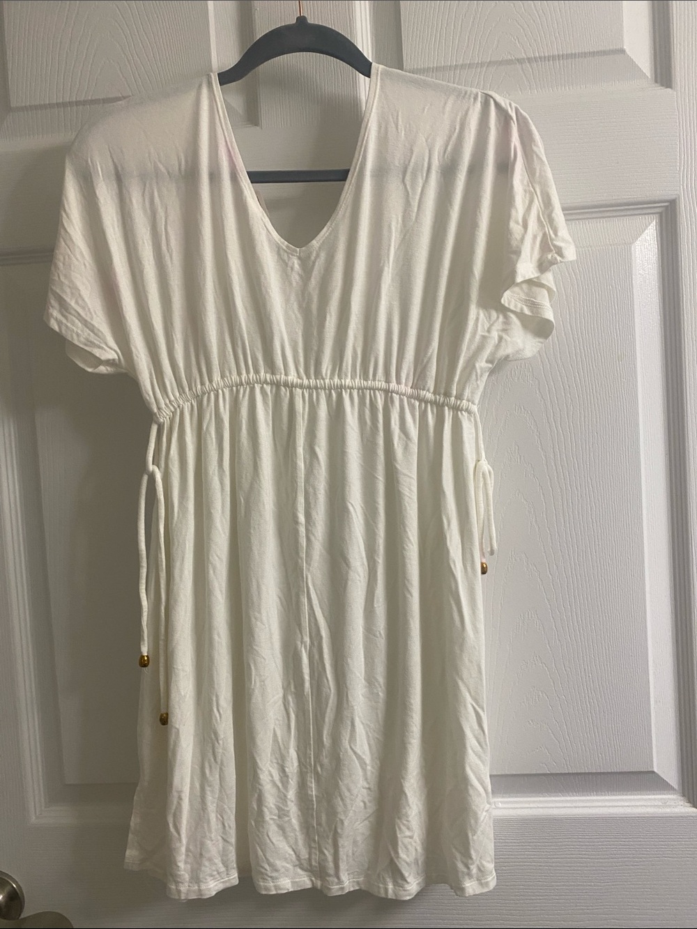 Merona Cream V-Neck Drawstring Tunic - Picture 3 of 3